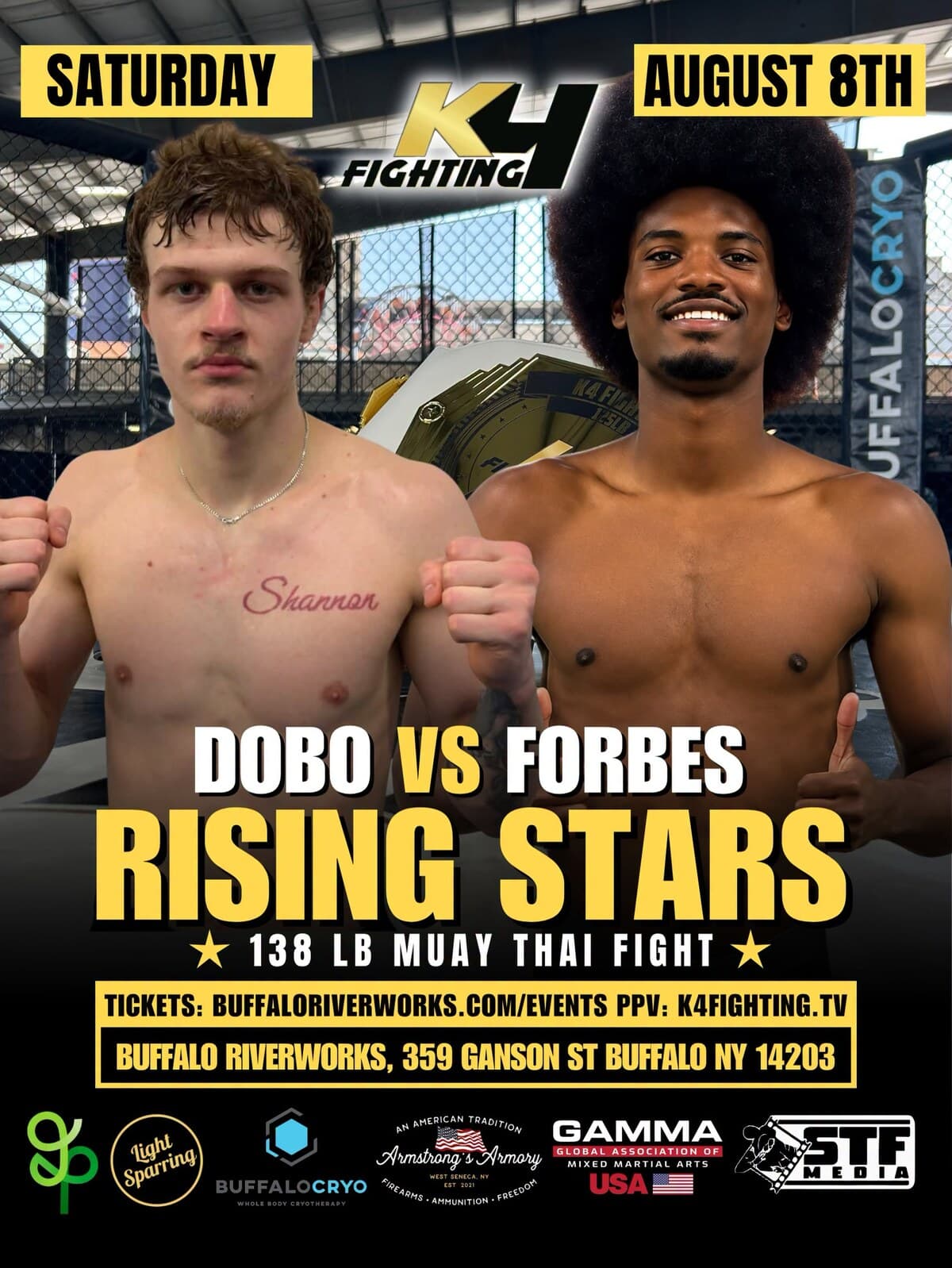 Aiden Dobo vs Elijah Forbes, K4 Fighting Rising Stars poster