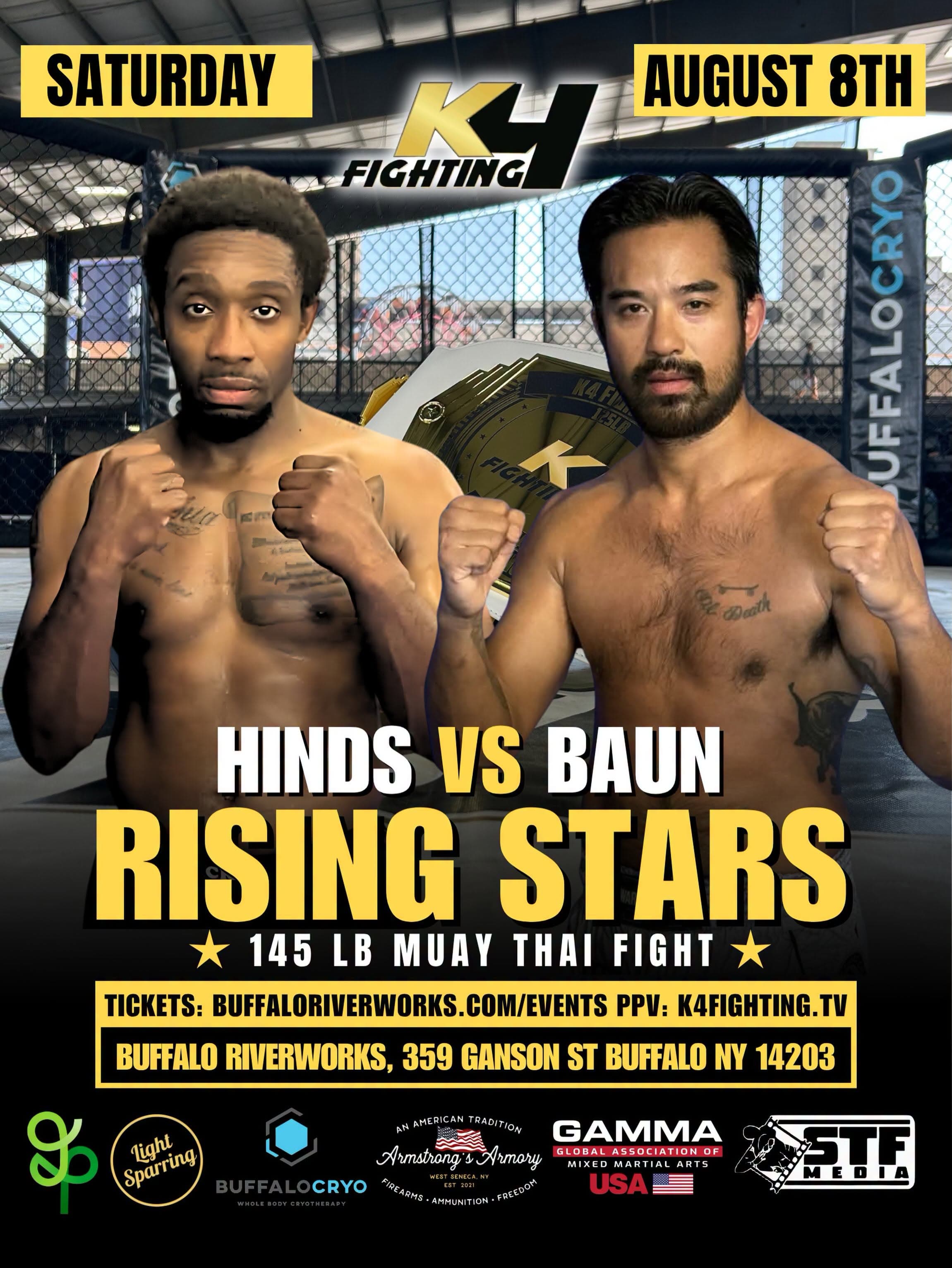Keenan Hinds vs Isak Buan, K4 Fighting Rising Stars poster