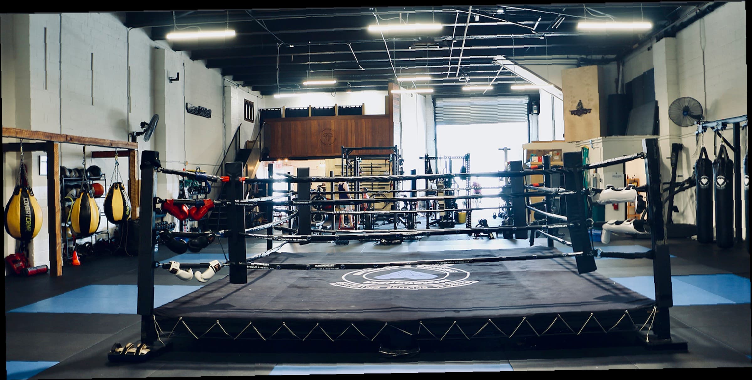 Diamondheart boxing ring and training floor in Brooklyn