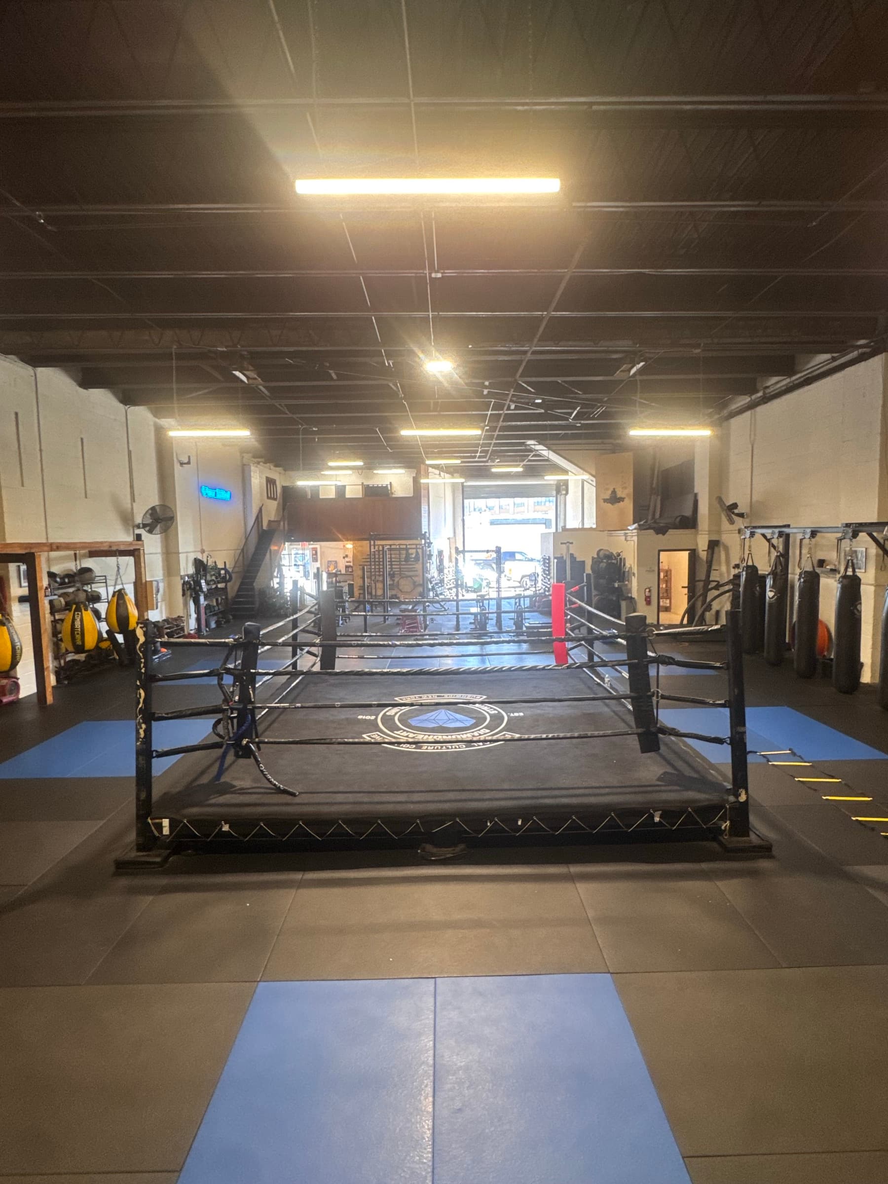 Heavy bags and ring at Diamondheart Brooklyn