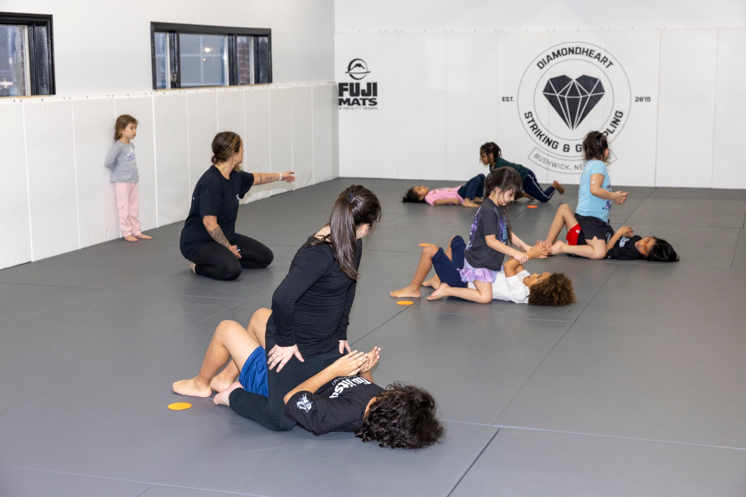 Youth BJJ training at Diamondheart Brooklyn