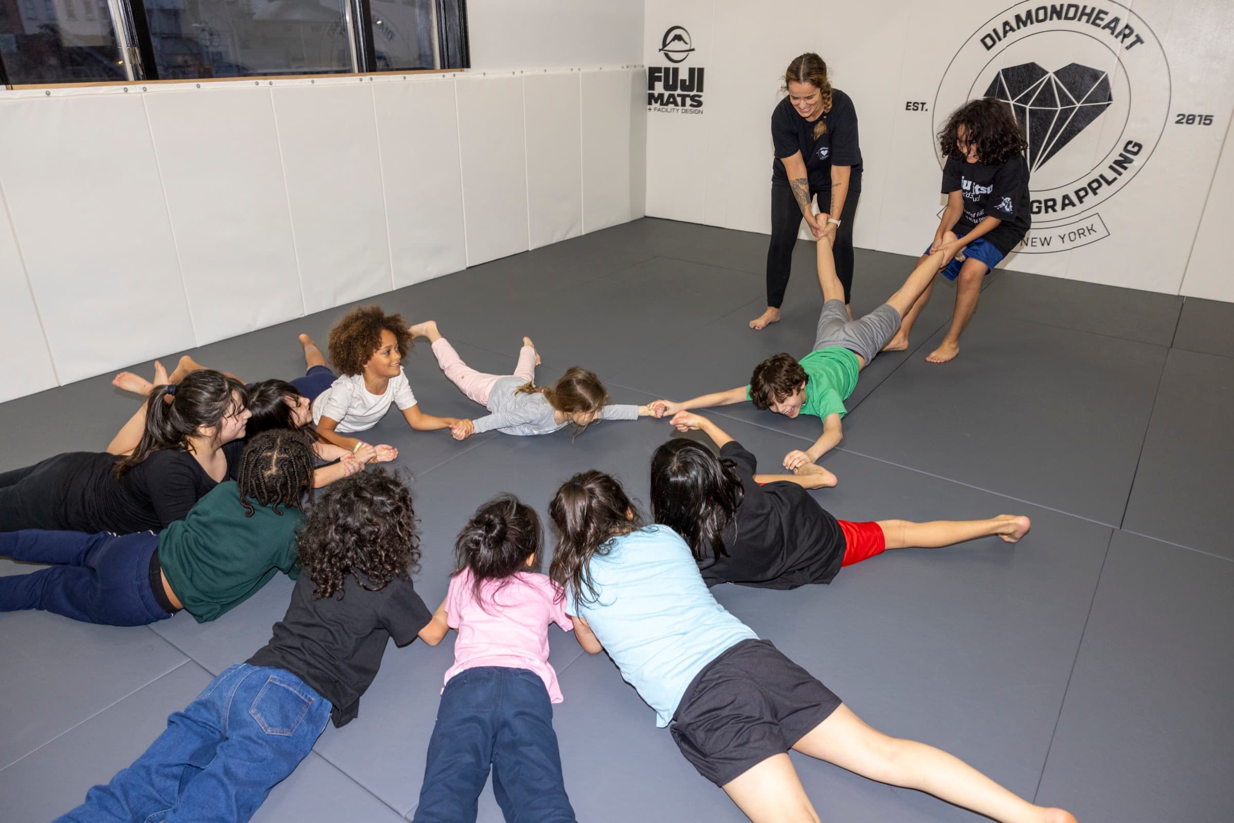 Youth martial arts class at Diamondheart Brooklyn