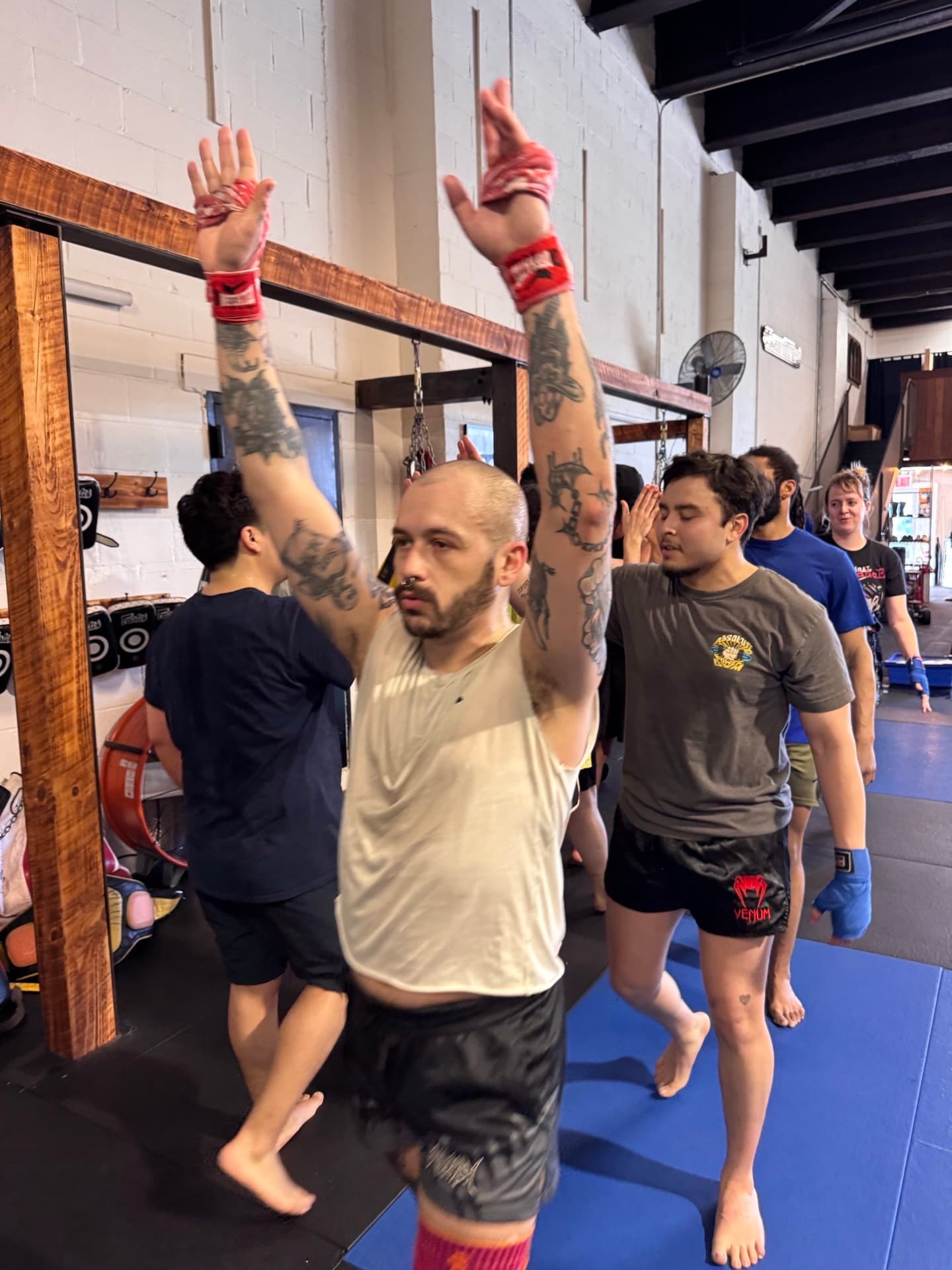 Muay Thai class at Diamondheart Brooklyn