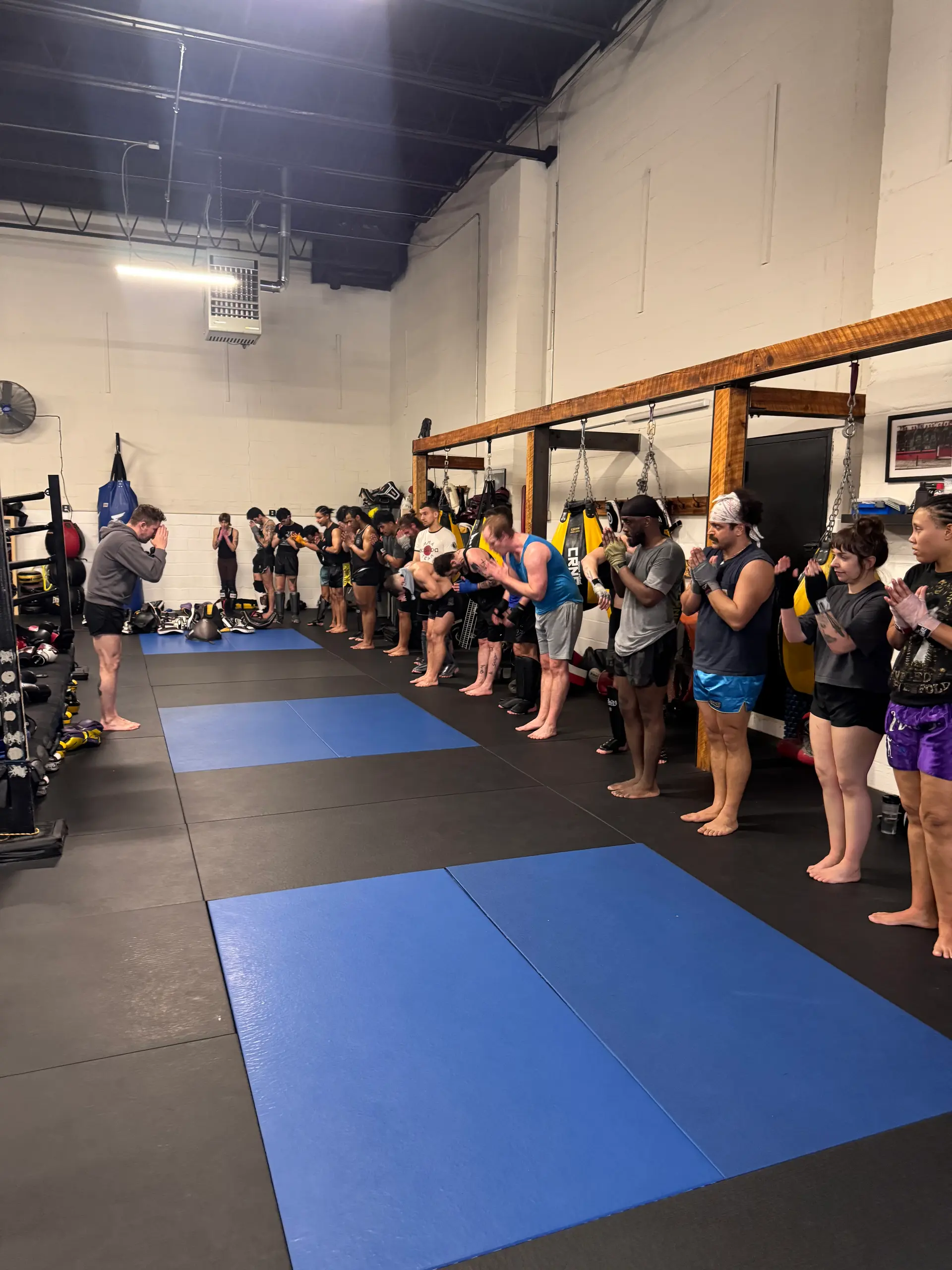 Muay Thai class at Diamondheart Brooklyn