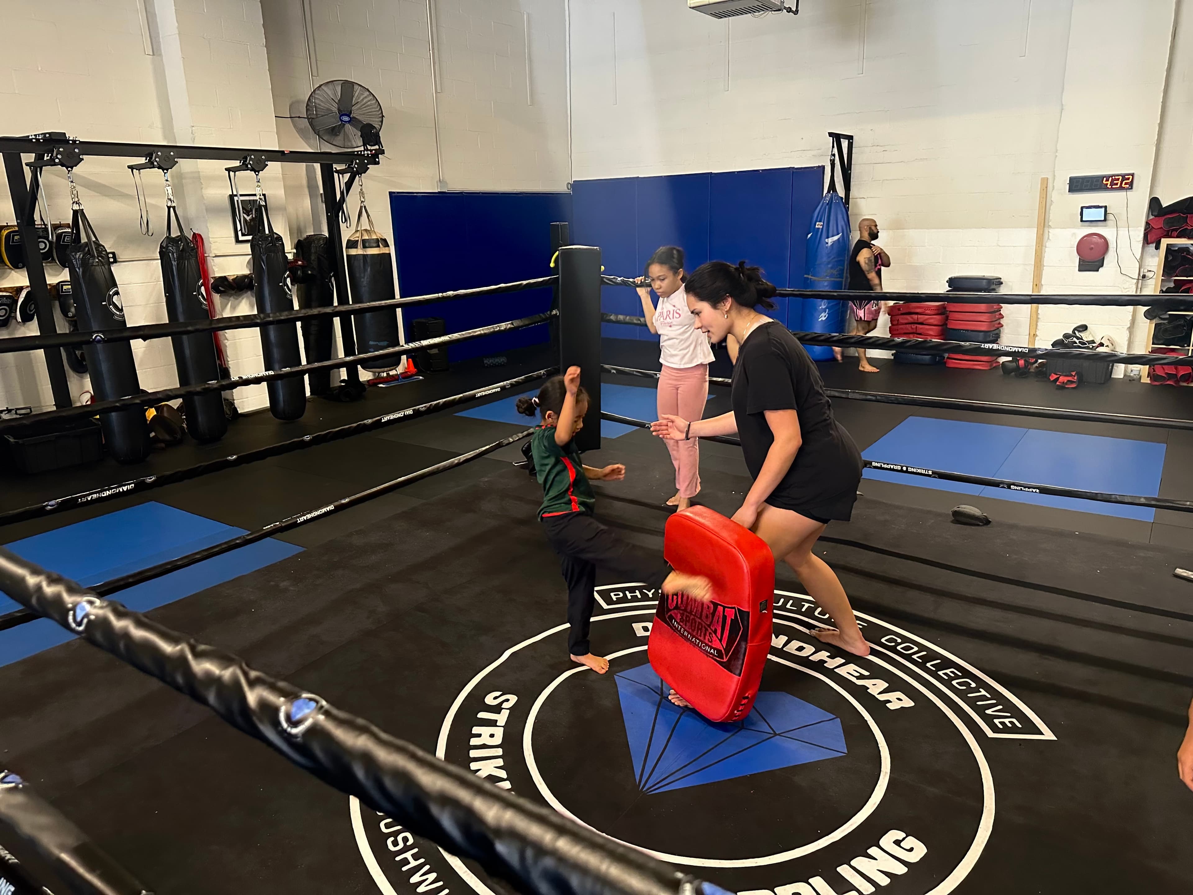 Youth Muay Thai training at Diamondheart Brooklyn